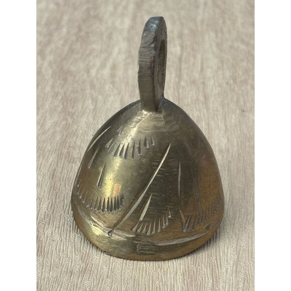 Sarna Other - Vintage Brass Sarna Small Bell Made In India With Etched Design 2.5" X 1.5"